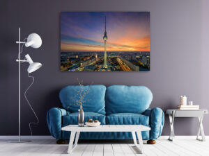 Wandbild | Berliner Fernsehturm zum Sonnenuntergang