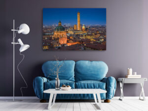Wandbild | Nächtliche Skyline von Bologna