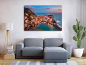 Wandbild | Abends in Vernazza in Cinque Terre