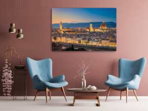 Wandbild | Skyline von Florenz zum Sonnenuntergang