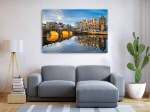 Wandbild | Sonniger Morgen in Amsterdam