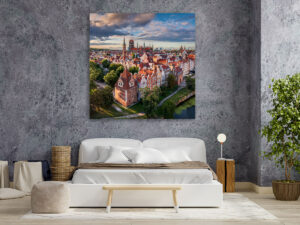 Wandbild | Altstadt von Danzig von oben