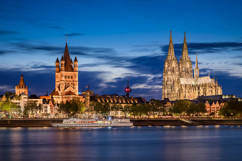 Old town and cathedral in Cologne