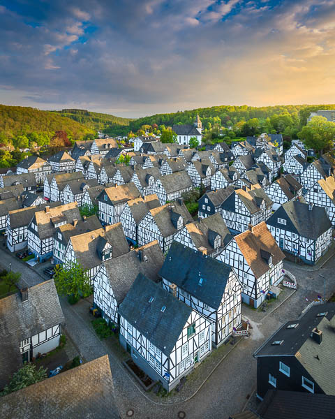Historische Fachwerkhäuser in Freudenberg im Siegerland, Deutschland von Michael Abid