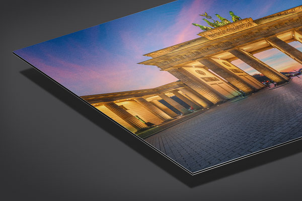 Metal Print - Brandenburg gate in Berlin during sunset