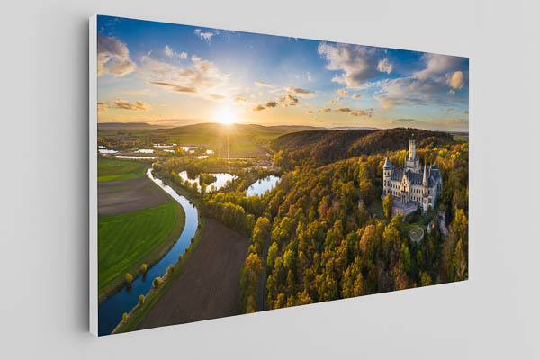 Canvas - Autumn sunset at the Marienburg Castle