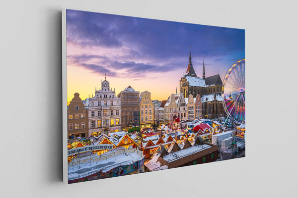 Canvas - Christmas market in Rostock