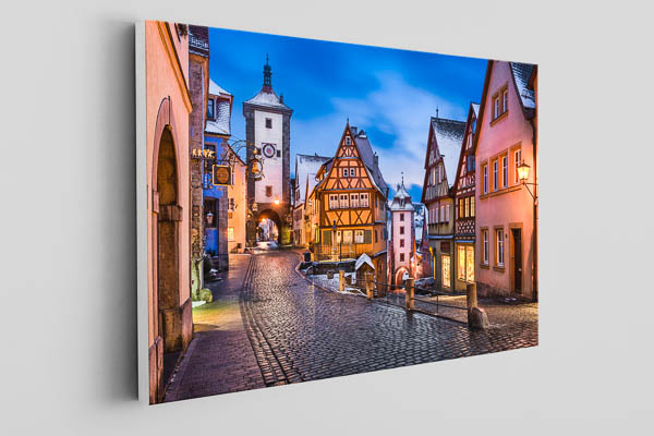 Canvas - Rothenburg ob der Tauber on a winter night