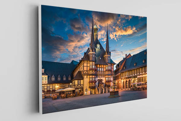 Canvas - Town Hall of Wernigerode at night