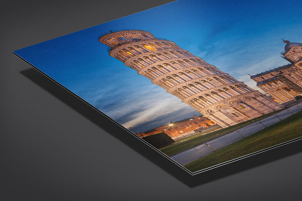 Metal Print - Leaning Tower of Pisa at night