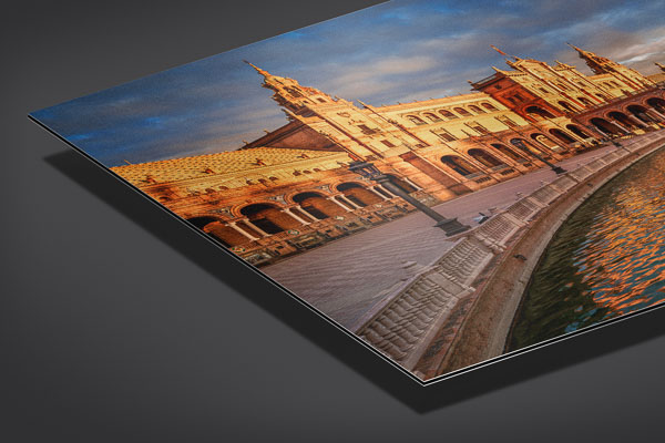 Metal Print - Plaza de Espana in Seville at sunset