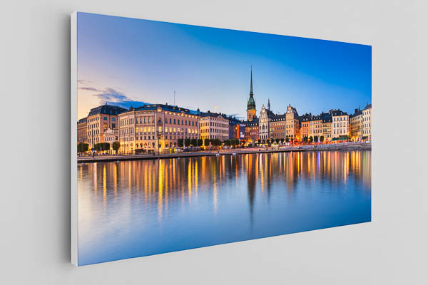 Canvas - Gamla Stan in Stockholm at night