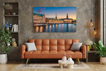 Wall Art | Sunset skyline of Copenhagen