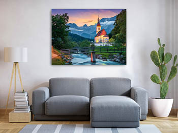 Wandbild | Kirche von Ramsau im Berchtesgadener Land