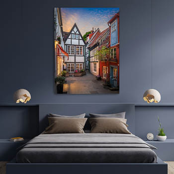 Wall Art | Sunrise in Schnoor, Bremen