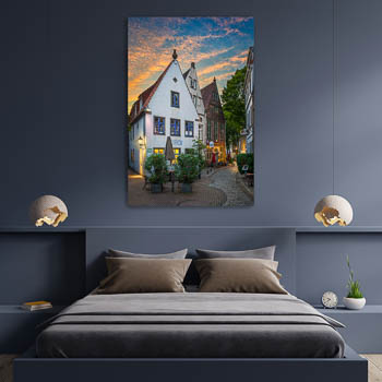 Wall Art | Sunrise in Schnoor, Bremen