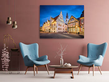 Wall Art | Old town of Celle at night