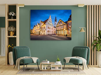 Wall Art | Old town of Celle at night