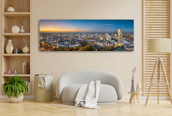 Wandbild | Skyline von Essen bei Nacht