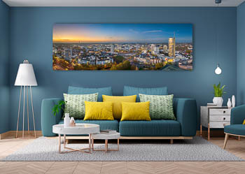 Wandbild | Skyline von Essen bei Nacht