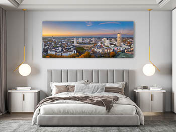 Wall Art | Sunset skyline of Essen