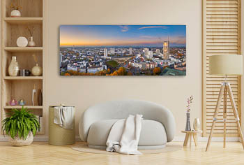 Wall Art | Sunset skyline of Essen