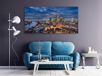 Wall Art | Sunset skyline of Frankfurt