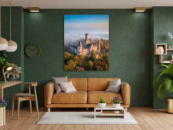 Wall Art | Marienburg Castle on a foggy morning