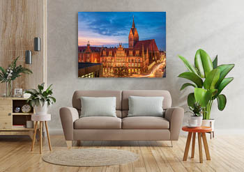 Wandbild | Altes Rathaus und Marktkirche in Hannover