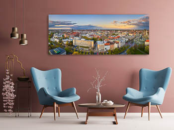 Wall Art | Sunset skyline of Hannover