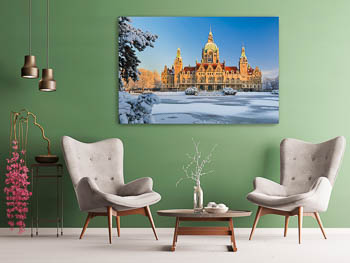 Wall Art | Town Hall of Hannover in winter