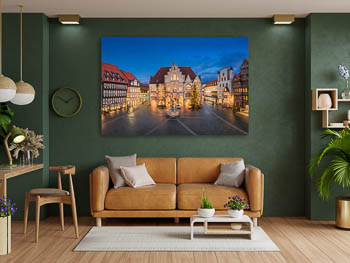 Wall Art | Market square and Town Hall of Hildesheim