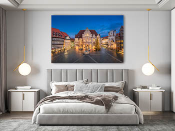 Wall Art | Market square and Town Hall of Hildesheim