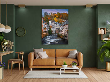 Wandbild | Monschau im Herbst