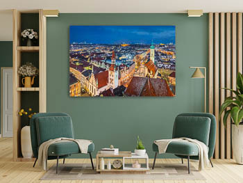 Wall Art | Night skyline of Munich