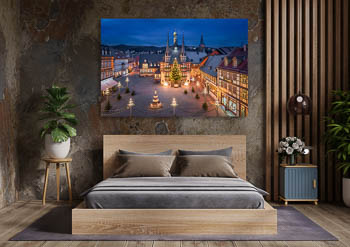 Wandbild | Marktplatz und Rathaus von Wernigerode