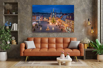 Wandbild | Marktplatz und Rathaus von Wernigerode