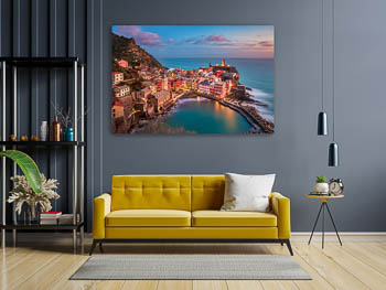 Wandbild | Abends in Vernazza in Cinque Terre