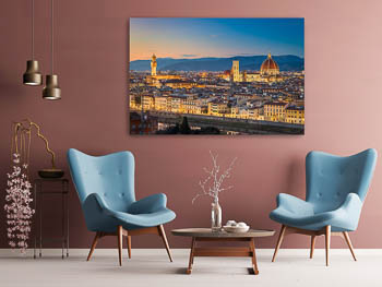 Wall Art | Sunset skyline of Florence