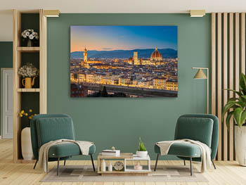 Wall Art | Sunset skyline of Florence