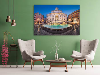 Wall Art | Trevi Fountain in Rome by night