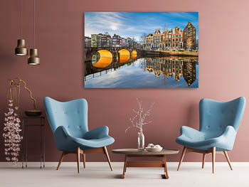 Wall Art | Sunny morning in Amsterdam