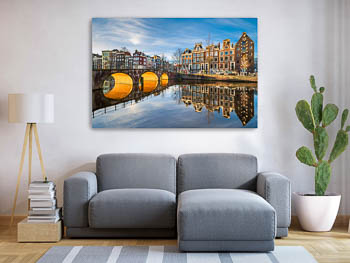 Wall Art | Sunny morning in Amsterdam