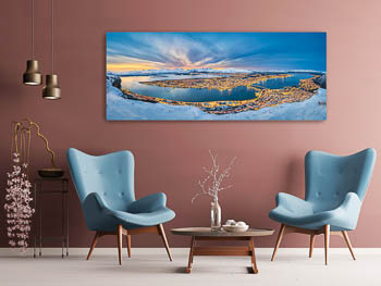 Wall Art | Winter panorama of Tromsø