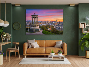 Wandbild | Edinburgh zum Sonnenuntergang