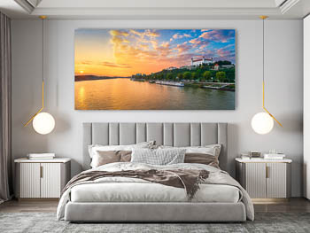 Wall Art | Danube and castle of Bratislava