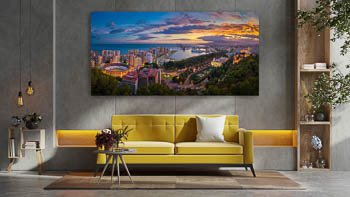 Wall Art | Sunset panorama of Malaga