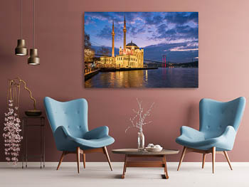 Wall Art | Ortakoy Mosque in Istanbul at night