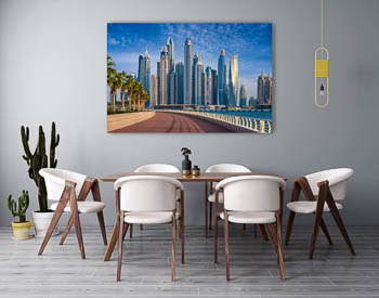 Wandbild | Hochhäuser in der Dubai Marina