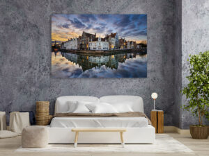 Wall Art | Sunset in the old town of Bruges